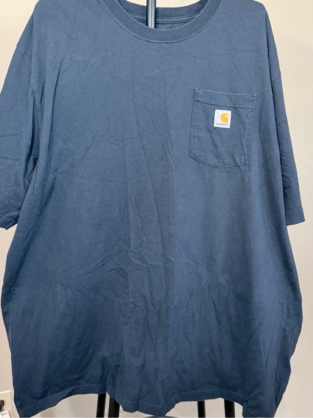 Carhartt Men's 3XL Big & Tall Black Loose Fit Graphic Pocket Logo Tee Shirt